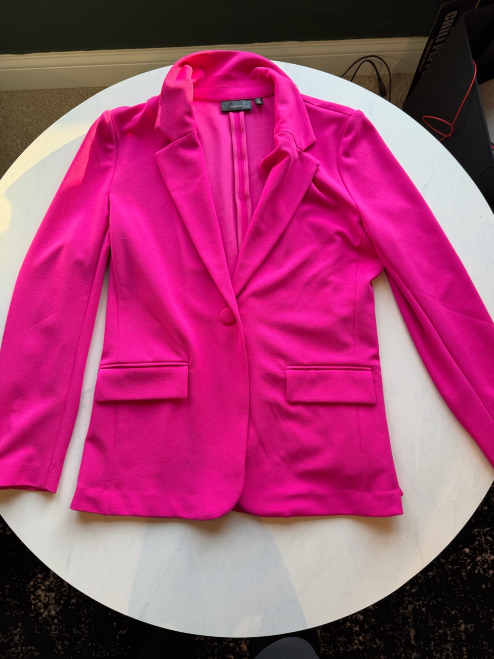 Rafaella Hot Pink Single-Button Blazer